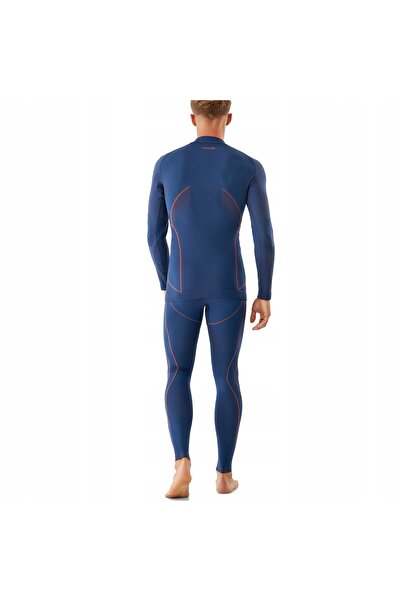 Viking Set lenjerie termică strat de bază Primeone - bleumarin/portocaliu XL