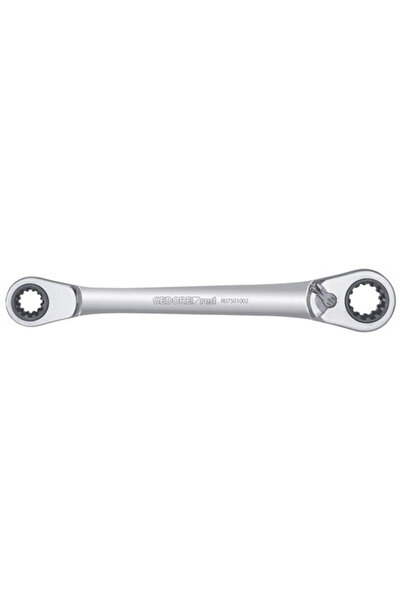Gedore Set de chei cu ochi duble cu clichet, 2 bucăți R07501002