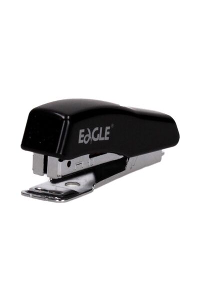 Eagle Capsator de birou 1011A, până la 8 coli, negru, rezistent, x 12 bucăți