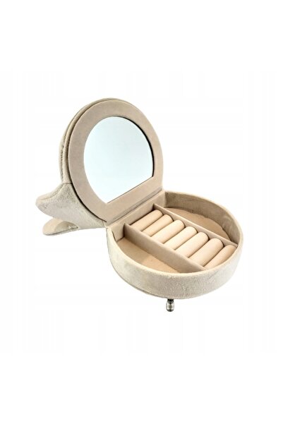 NO BRAND CUTIE DE BIJUTERII - SCAUN INIMĂ ECRU