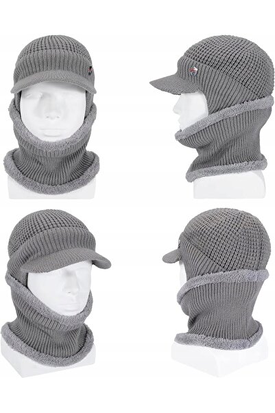 NO BRAND Cagulă din fleece polar, călduroasă pentru iarnă, antivânt, unisex