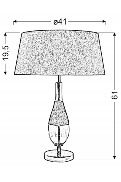 Candellux Lampă de masă incoloră 60 W