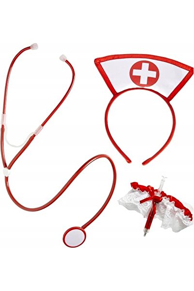 Widmann Costum de asistentă medicală 9864Y - Stetoscop și accesorii! CARNAVAL
