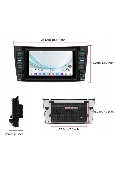 ALLNOEL RADIO pentru MERCEDES E W211 CLS W219 CarPlay WiFi GPS Android 15 2GB...