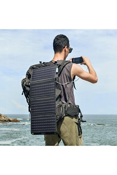 NO BRAND Încărcător solar portabil Bigblue 28 W, 3 porturi USB, 4,8