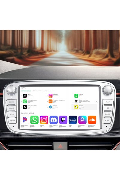 NO BRAND Radio auto pentru FORD MONDEO MK4, FOCUS MK2, MK3 și GALAXY cu WiFi,...