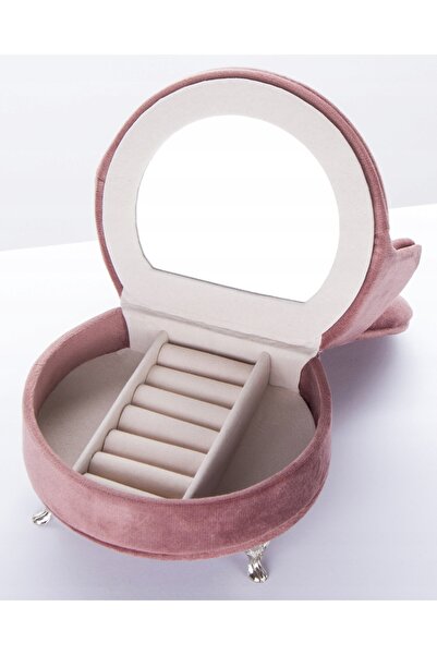 NO BRAND Cutie de bijuterii Scaun Roz murdar 18,5X15,5