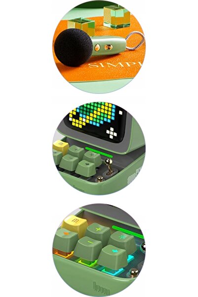 DIVOOM Difuzor Bluetooth pentru karaoke cu microfon Pixel ART DITOO