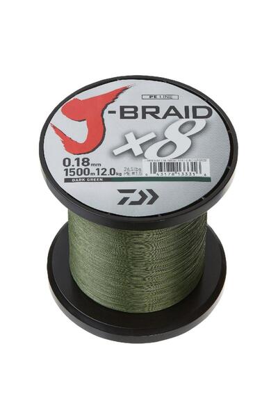 NO BRAND DAIWA J-BRAID VERDE ÎNCHIS 0.16mm - 1500m