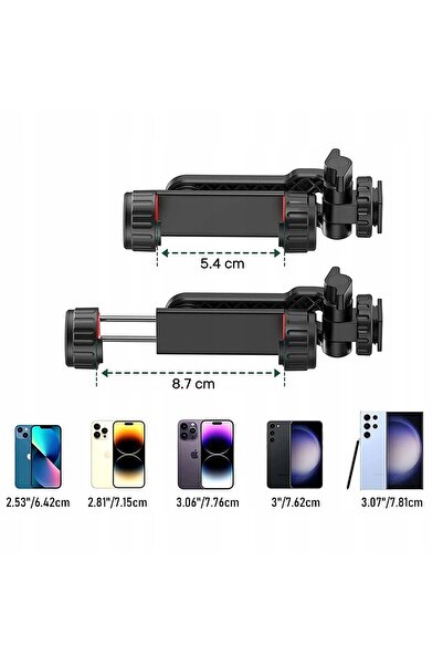 NO BRAND Suport adaptor pentru telefon, trepied, aparat foto, cameră video, f...