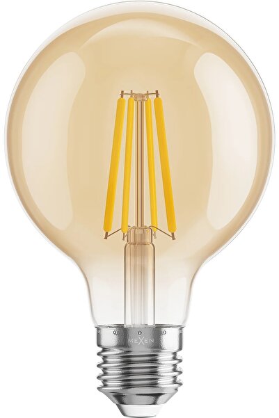 Mexen VINTIS 6X BULB LED CU FILAMENT E27 G80 8W CĂLDUROASĂ 2700K 750 LM AMBER
