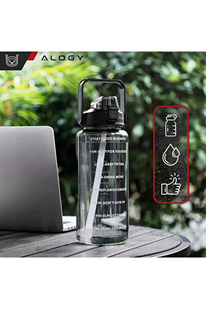 NO BRAND Sticlă mare de apă pentru băut Alogy MotivHydro Motivational Cup 2