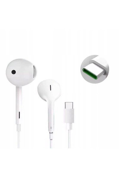 OPPO Căști intraauriculare originale MH147 USB-C Tip C Albe