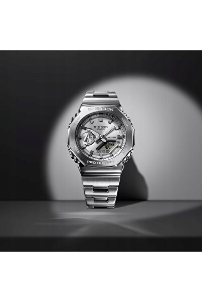 Casio G-SHOCK GM-2110D-7AER G-STEEL OCTAGON FASHION SILVER BOX CEAS BĂRBĂTESC