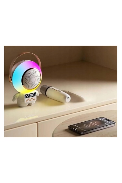 verk group Boxă wireless Bluetooth 5.3 Astronaut USB AUX FM Microfon Karaoke