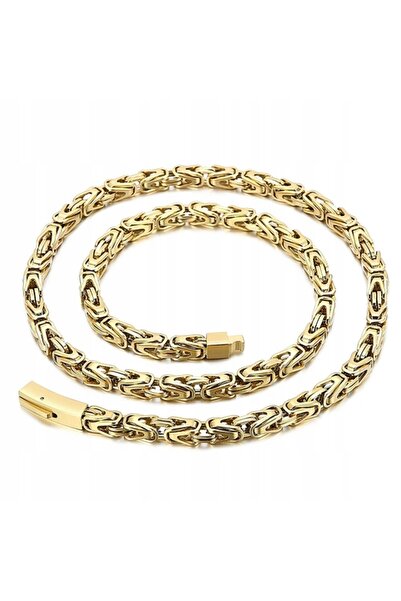 NO BRAND Colier din aur cu împletitură regală, 6,5 mm