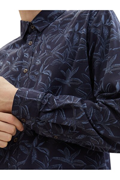 NO BRAND Cămașă bărbătească Tom Tailor, imprimată, mărimea XL, bleumarin, cu ...
