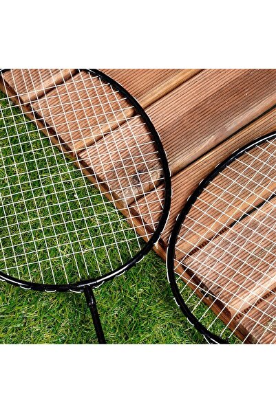 Vilde Set mare de badminton, rachete de badminton, volane de badminton, set d...
