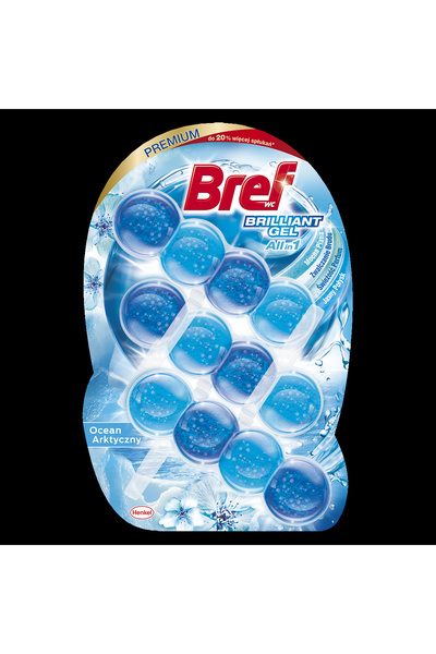 NO BRAND Bref WC Brilliant Gel Odorizant pentru toaletă și duș Arctic Ocean 6...