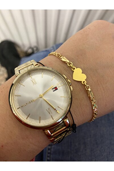 NO BRAND Brățară largă și elegantă din aur, cu inimă, INIMĂ GRAVATĂ, argint 925