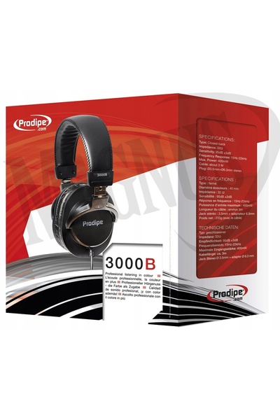 NO BRAND Căști supraauriculare de studio Prodipe 3000B DINAMICE