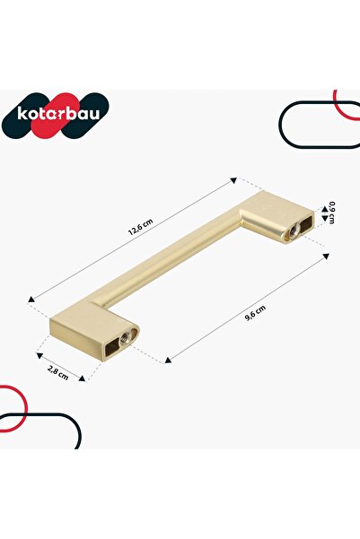 NO BRAND SET 10x MÂNERE MOBILIER AURII ANTABA 96 PENTRU DULAPURI, SERTARE, BU...