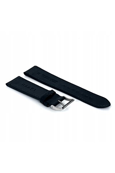 NO BRAND LAVVU Slim LSZUB20 - 20mm - Negru - Curea de ceas din piele