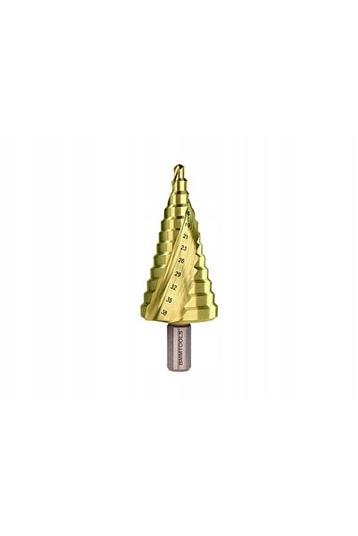 NO BRAND Burghiu în trepte spiralat HSS TiN 6-38mm (12 trepte) BMM TOOLS |   ...