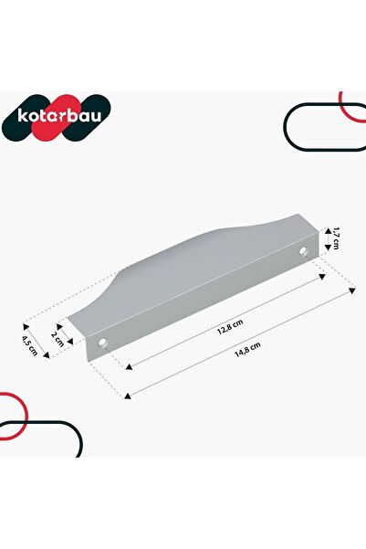 NO BRAND SET DE 6 MÂNEREADE DE MOBILIER CU BORDURĂ ARGINTIE DE 128MM PENTRU S...