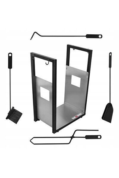 NO BRAND SET DE ACCESORII PENTRU ȘEMINEU 620 MM – SUPORT PENTRU ȘEMINEU, COȘ ...