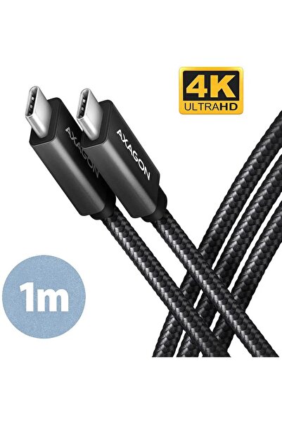 Axagon BUCM32-CM10AB Cablu USB-C - USB-C 3.2 Gen 2, 1m, PD 100W, 5A, 4K HD, ALU,