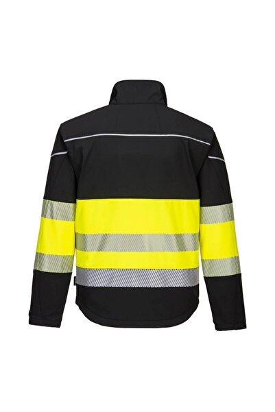 PORTWEST Jachetă softshell de avertizare PW375BKY MĂRIMEA S PW375BKYS