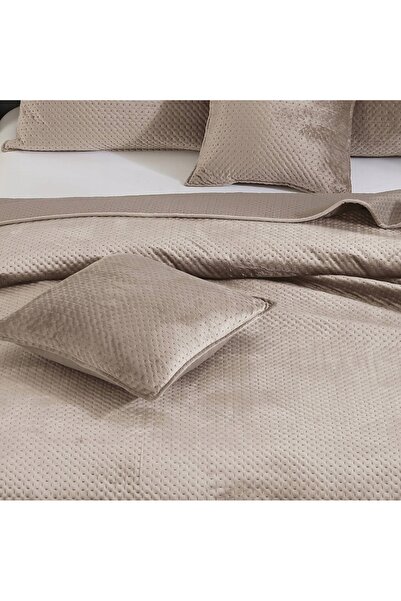 NO BRAND Husă de canapea din catifea matlasată 80x160 decorativă Maya bej