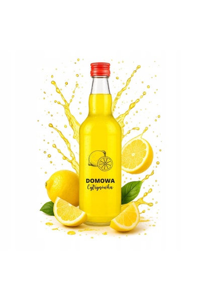 NO BRAND 10x Sticle de sticlă de 500ml MONOPOL cu imprimeu LEMONADE, pentru V...