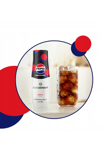 sodastream 4x Sirop concentrat pentru băuturi răcoritoare PEPSI ZERO CHERRY 9...