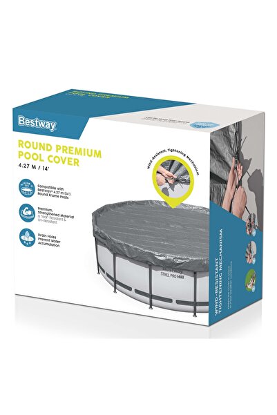BESTWAY Prelată pentru piscină cu cadru 427 cm LINIE PREMIUM - 58950 MODEL NOU