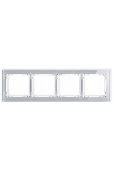 NO BRAND Karlik DECO ramă cu patru compartimente, gri, cu efect de sticlă 15-...