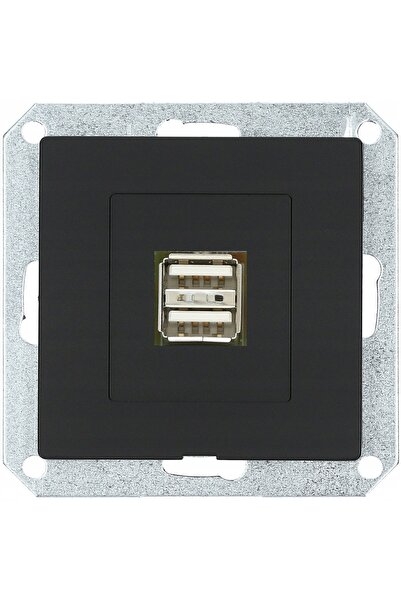 NO BRAND MAGIC Priză încărcător 2xUSB GHL/USB-2 Pr NEGRU