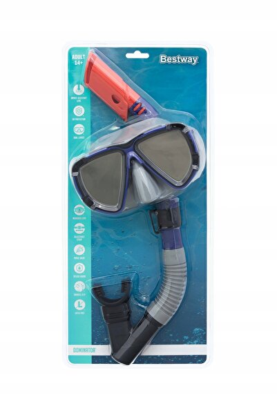BESTWAY Set de scufundări Mască gri Snorkel 24053