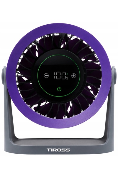 NO BRAND Ventilator cu flux de aer puternic, reglabil, reîncărcabil, cu zgomo...