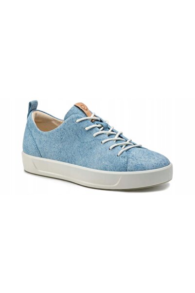 Ecco Pantofi de damă - Soft 8 Ladies - mărimea 35 - Albastru, din piele