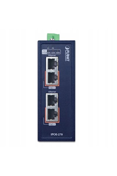 Planet Switch IPOE-270-12V cu suport PoE, albastru