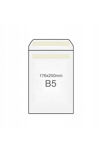 NO BRAND Plicuri standard autoadezive SK B5, 25 bucăți, albe, Rayan x 6 PACHETE