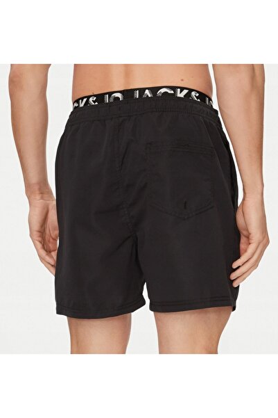 Jack & Jones Tech Șorturi de baie pentru bărbați JACK&JONES JPSTFIJI NEGRU/UN...