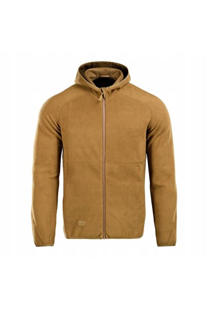 NO BRAND Hanorac polar pentru bărbați cu glugă M-Tac Lite Microfleece Coyote L
