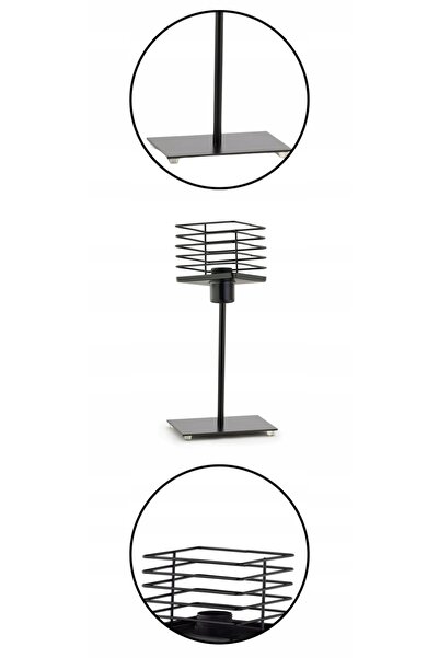 NO BRAND Lampă de masă modernă, neagră, stil loft, LED E27, cu fir, lumină de...