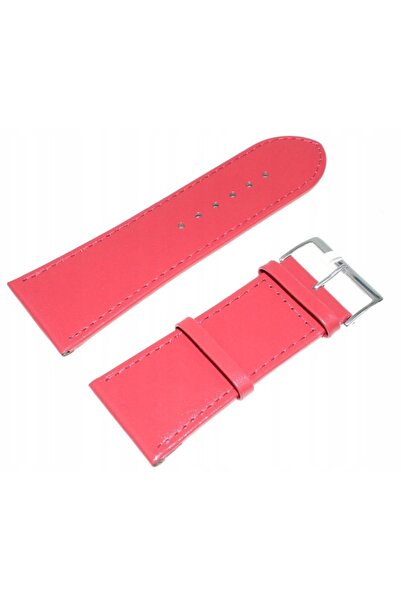 NO BRAND Curea de ceas din piele roșie 32 mm JVD 18207