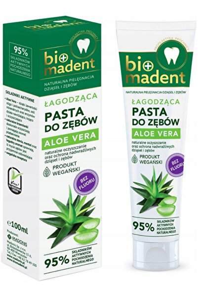 NO BRAND Pastă de dinți pentru dinți sensibili, fără fluor, cu aloe vera calm...