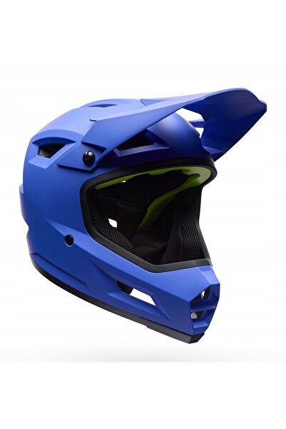 NO BRAND Casca BELL SANCTION 2 mată albastru electric integrală ENDURO DH L 5...