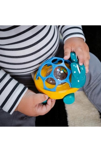 Baby Einstein Oball Mașinuță și zornăitoare 2 în 1 Curious Car țestoasa Neptu...